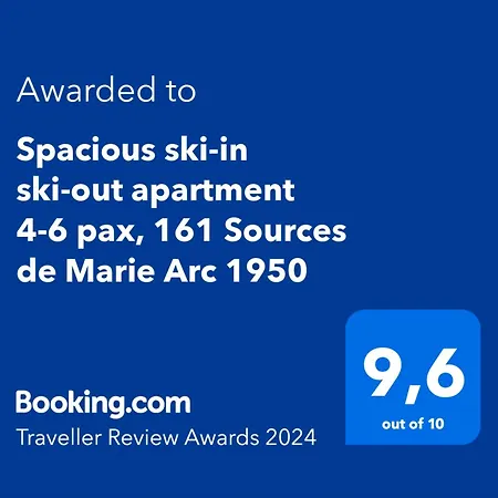Apartment Spacious Ski-in Ski-out 4-6 Pax, 161 Sources De Marie Arc 1950 *